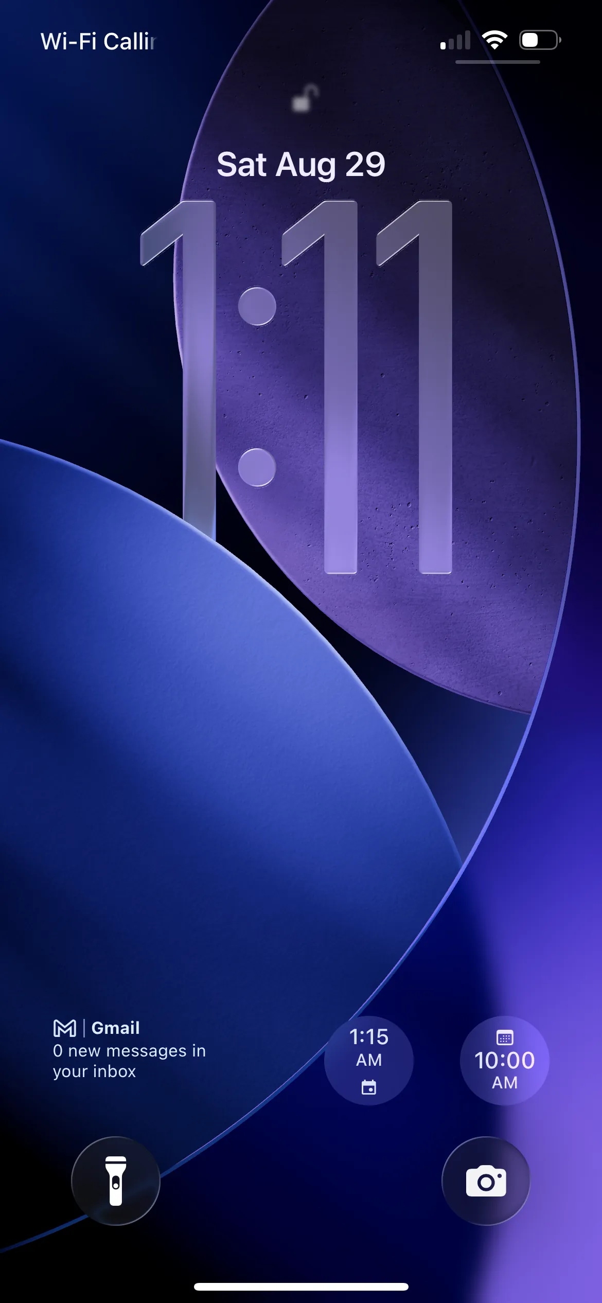 A phone resting on its lock screen, waiting for the call.